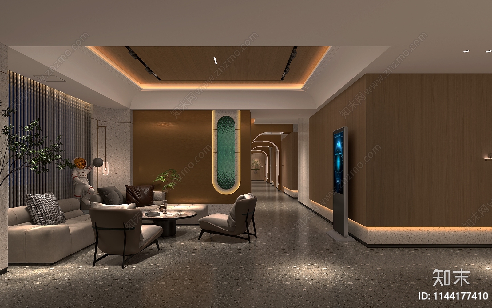 足浴休闲会所室内cad施工图下载【ID:1144177410】