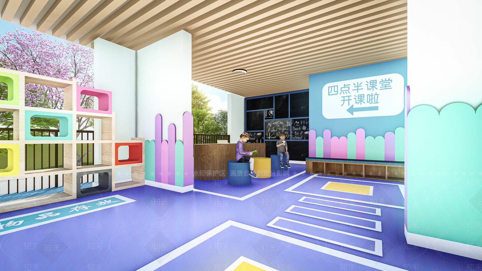 现代小区架空层SU模型下载【ID:1144294034】