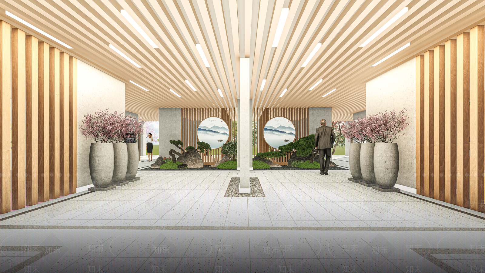 现代小区架空层SU模型下载【ID:1144294034】