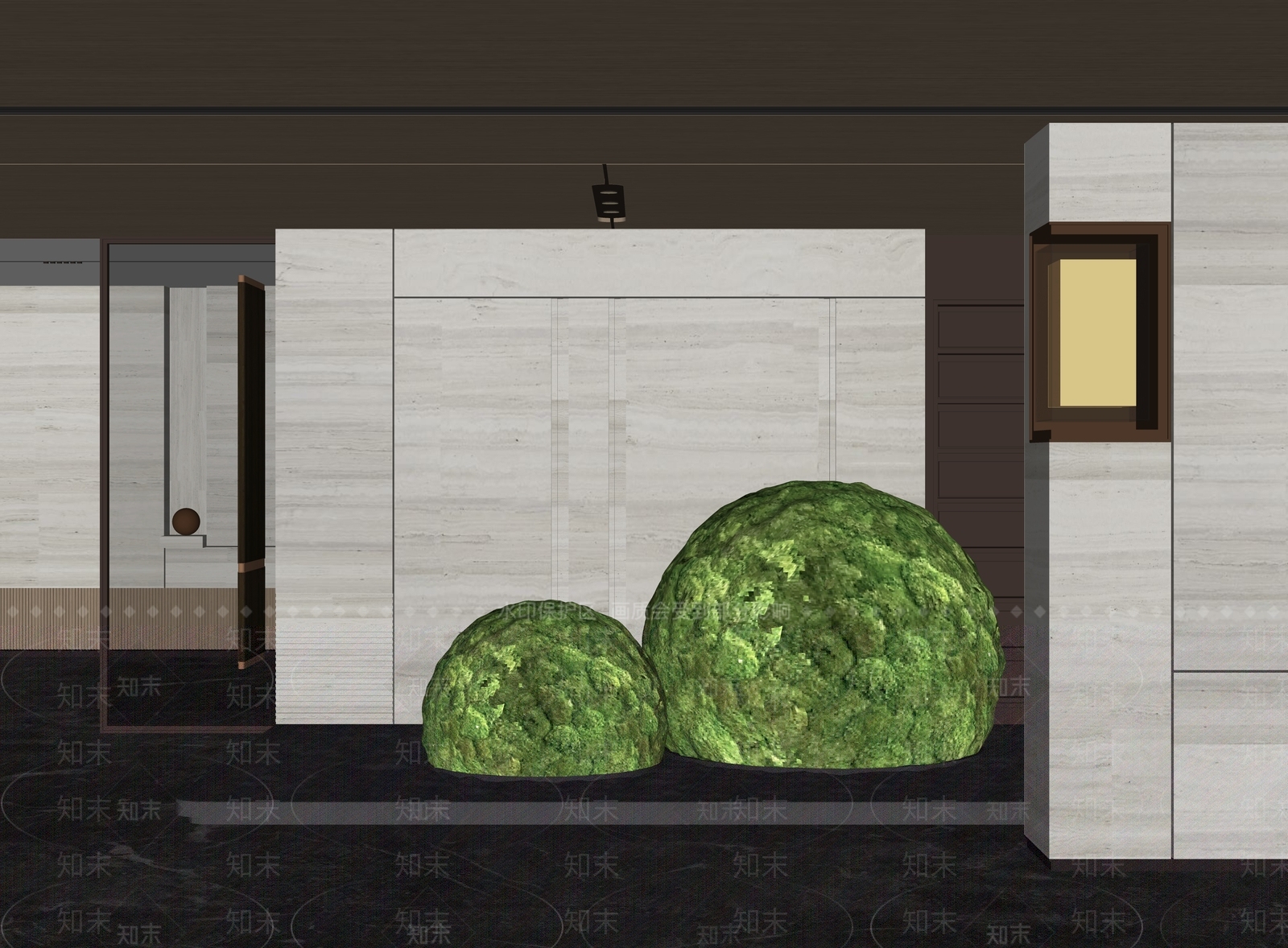 现代玄关过道SU模型下载【ID:1144195079】