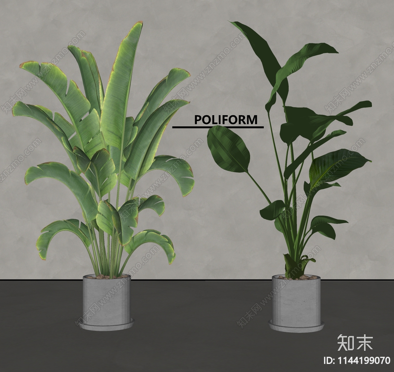 植物盆栽SU模型下载【ID:1144199070】