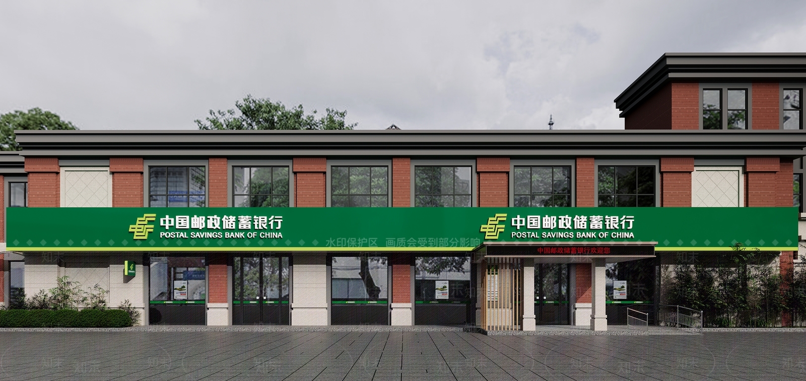 现代门头门面3D模型下载【ID:1144201478】