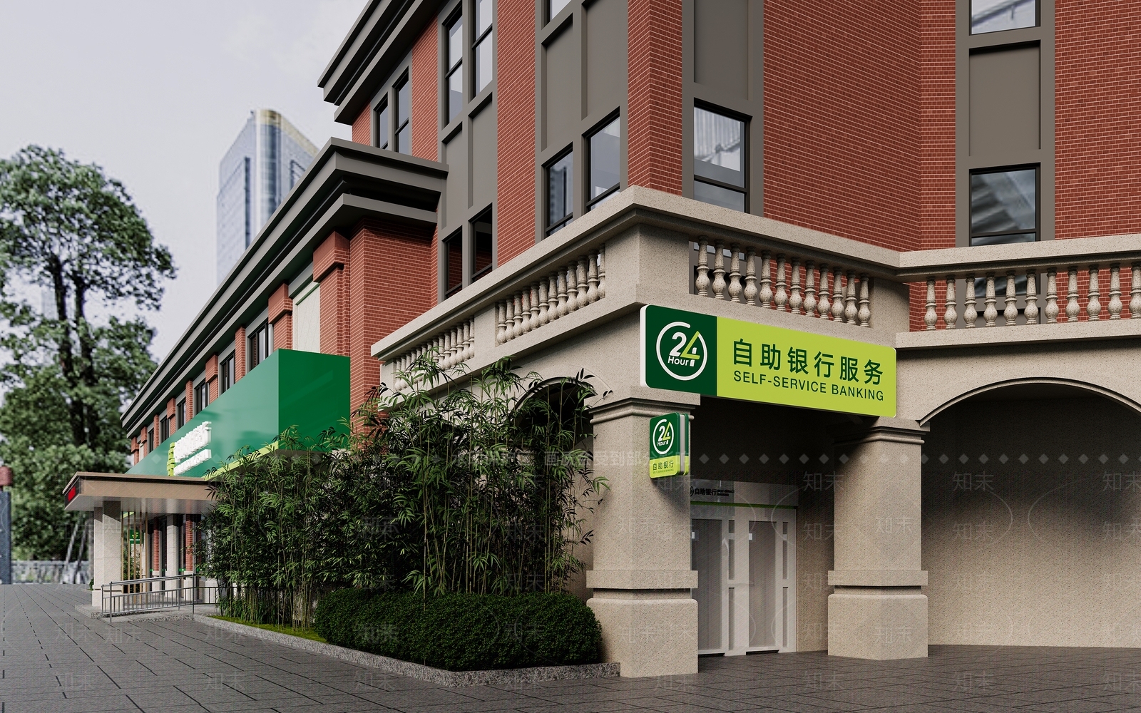 现代门头门面3D模型下载【ID:1144201478】
