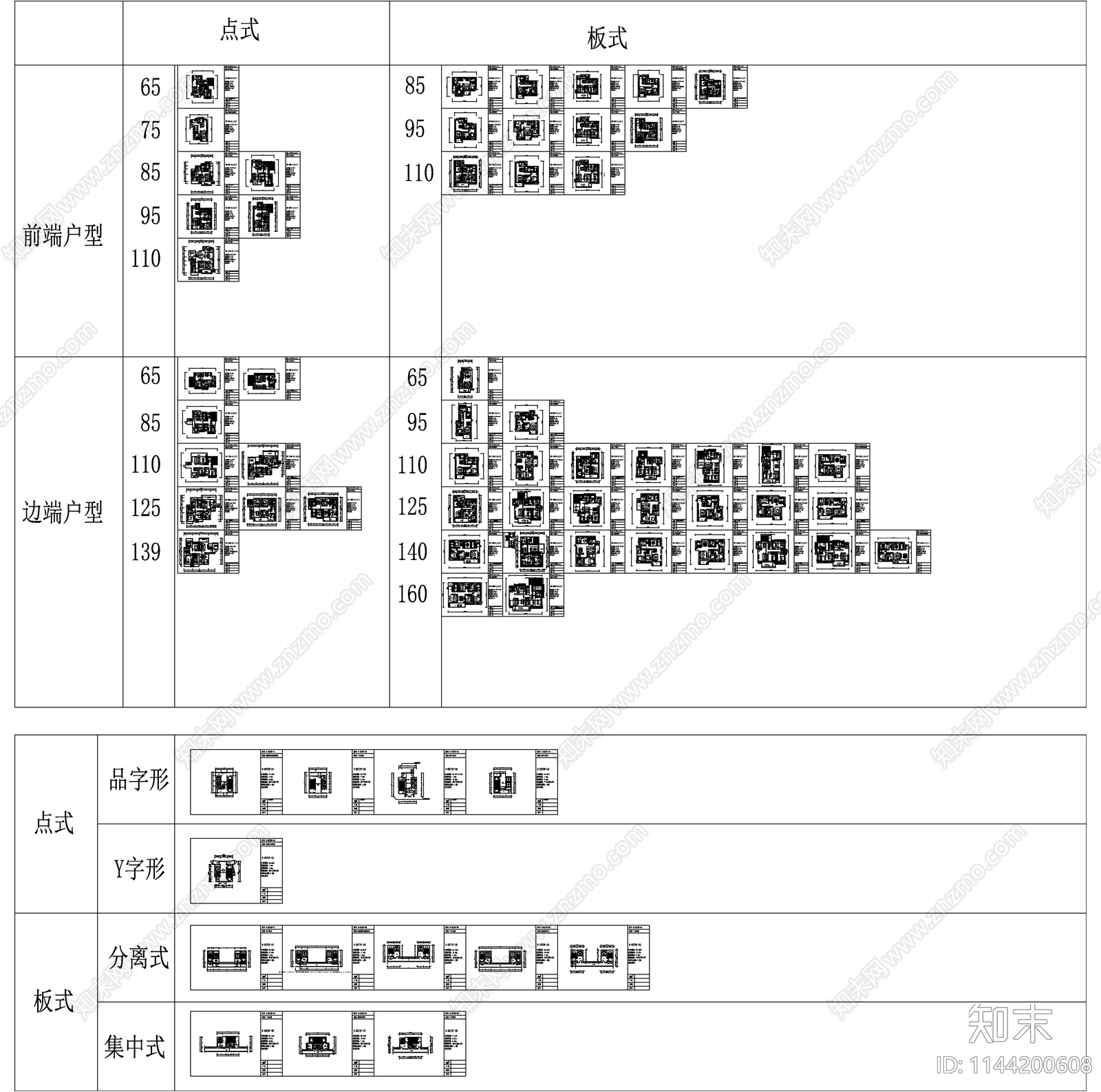 深圳强化设计住宅标准化户型平面图施工图下载【ID:1144200608】