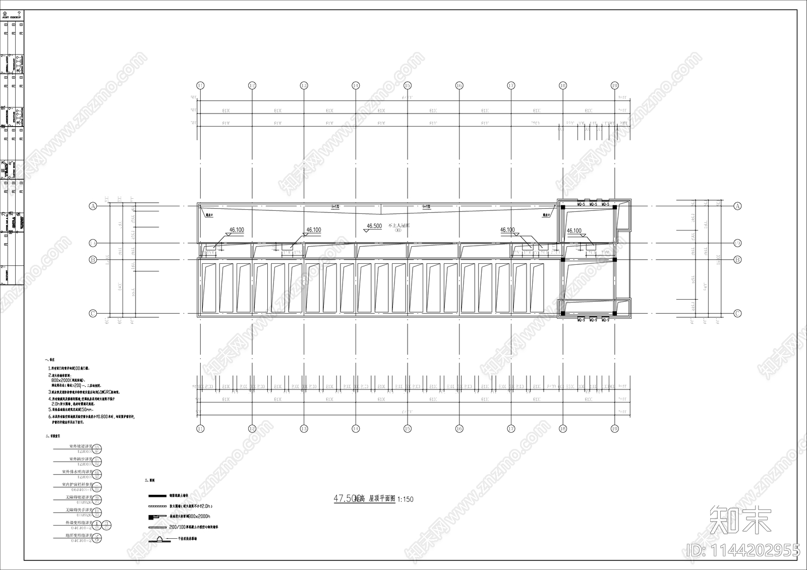 某特警综合指挥楼办公建筑cad施工图下载【ID:1144202955】