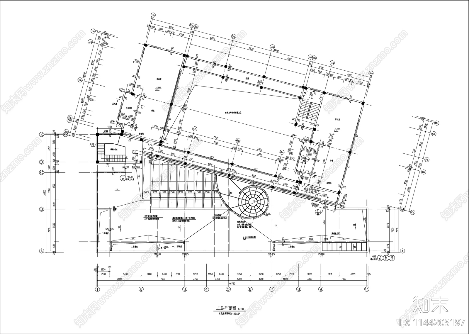 幼儿园建筑cad施工图下载【ID:1144205197】