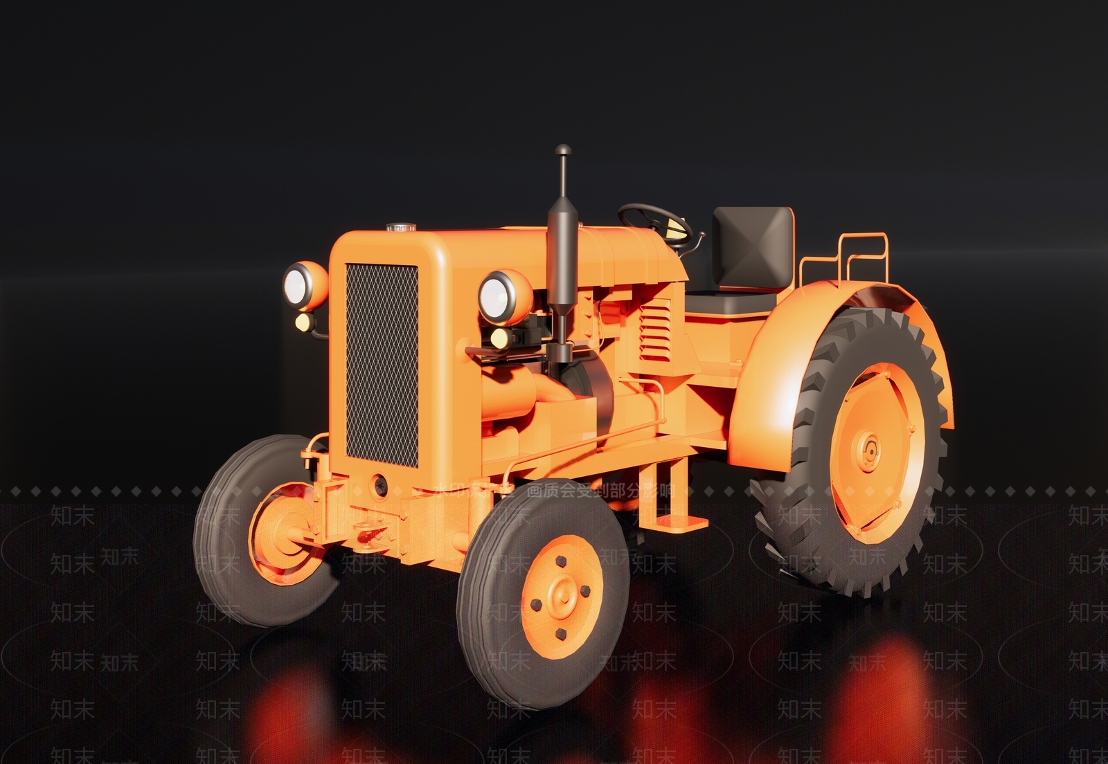 敞篷复古式拖拉机SU模型下载【ID:1144208315】