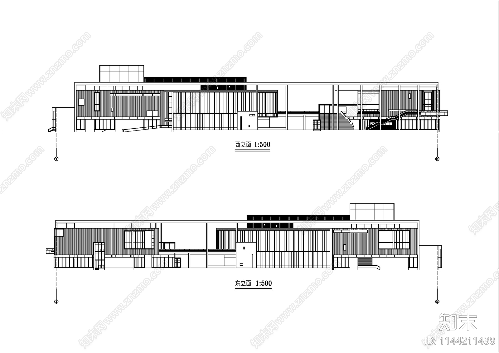 中小型影剧院建筑施工图下载【ID:1144211438】