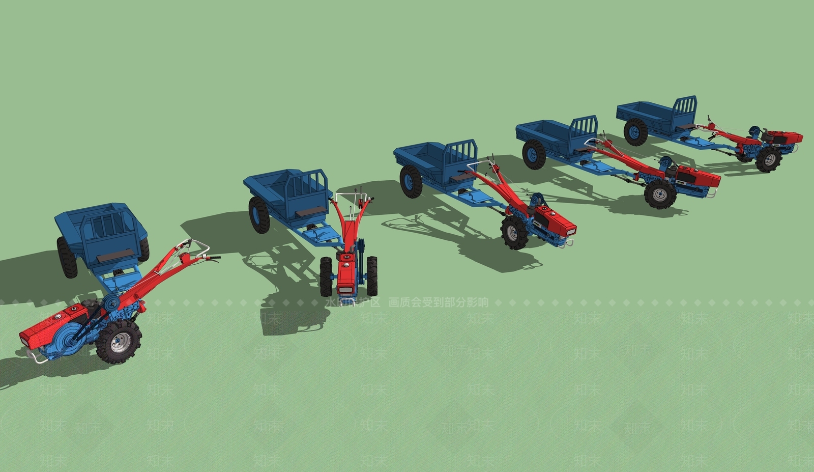 农业拖拉机设备SU模型下载【ID:1144213693】