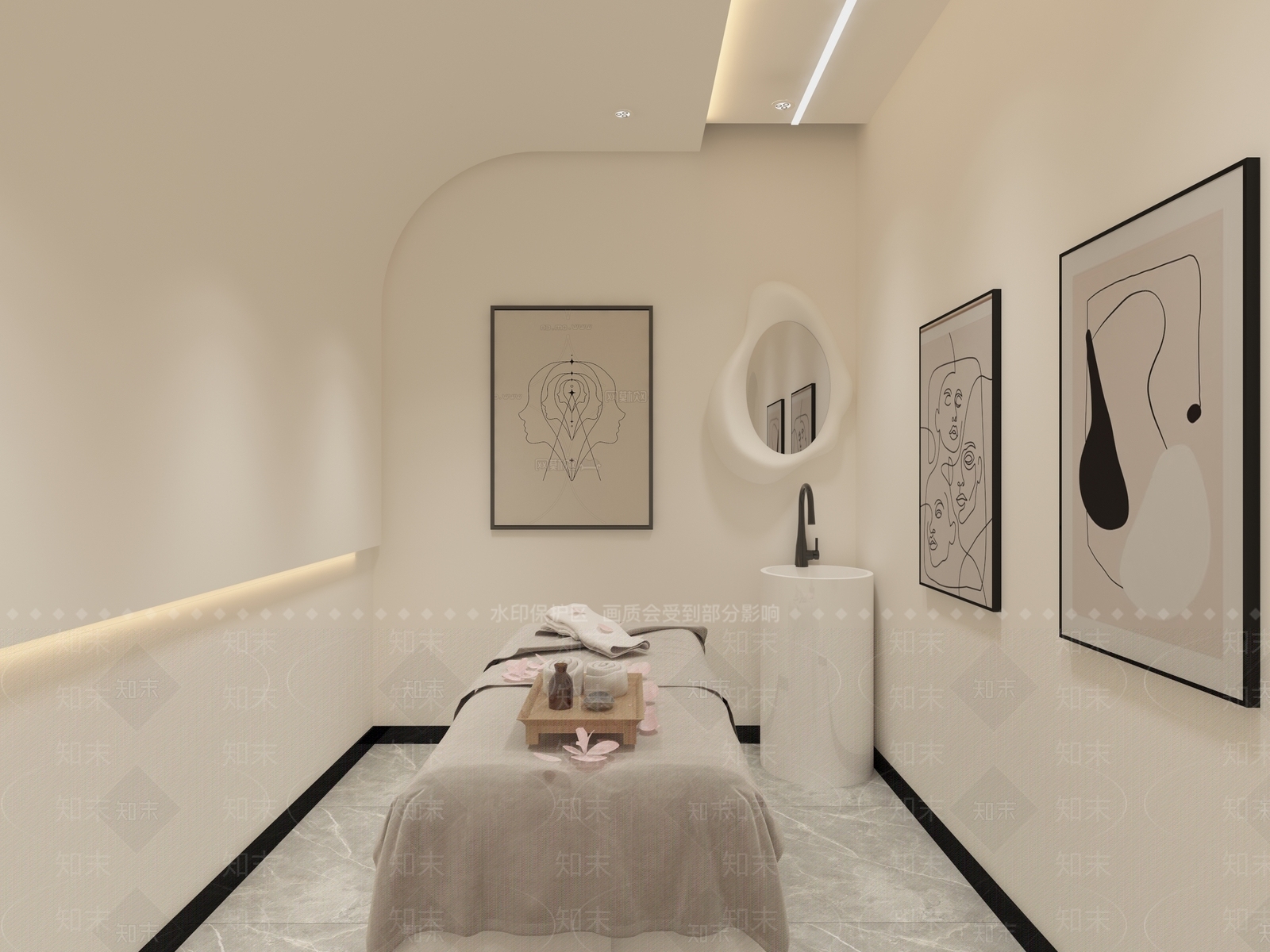 现代美甲店3D模型下载【ID:1144225829】