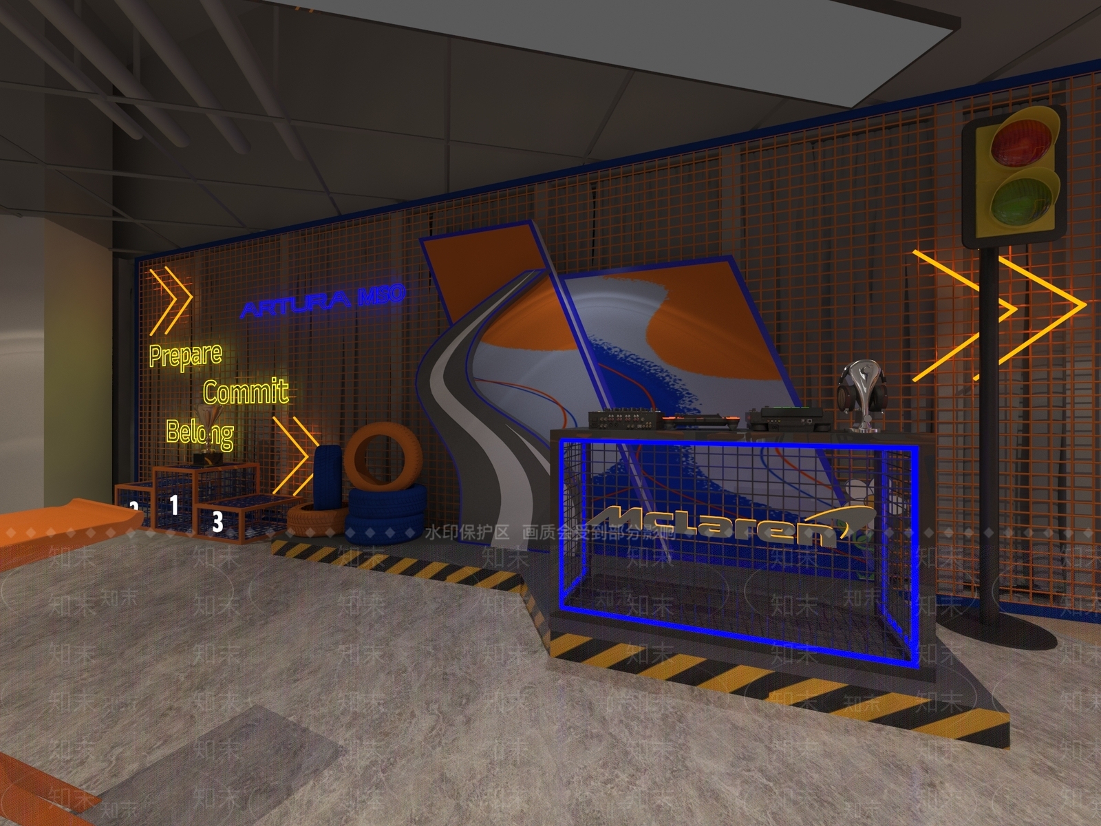 现代娱乐空间3D模型下载【ID:1144232932】