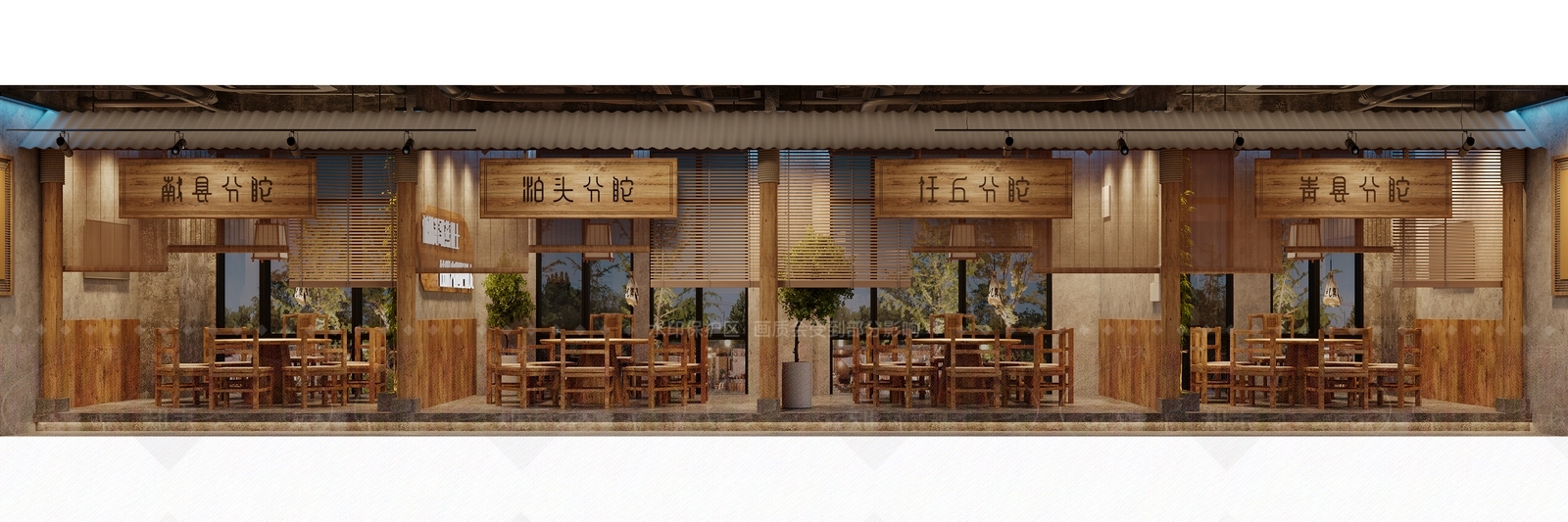 工业复古年代风火锅店3D模型下载【ID:1144266167】