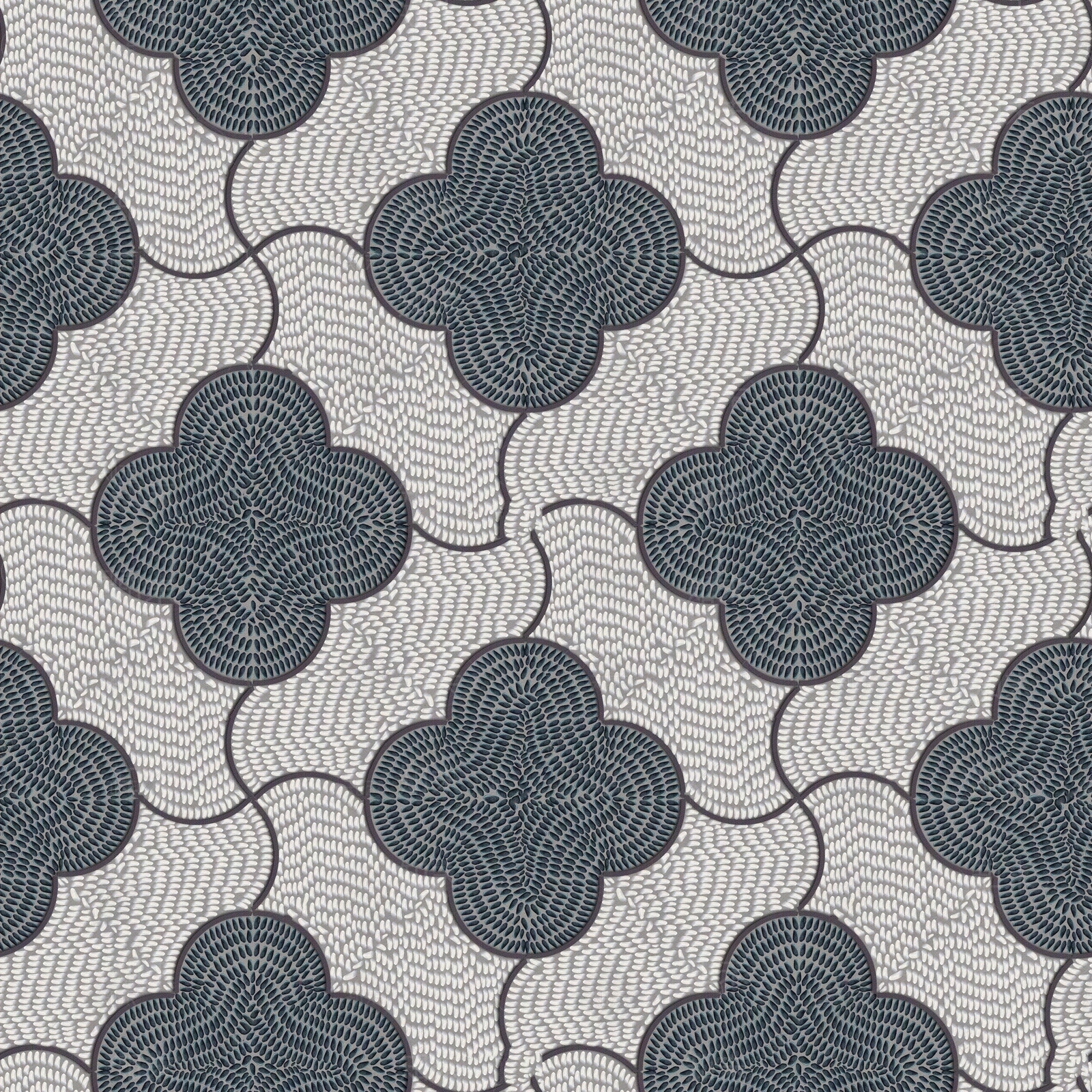 黑白鹅卵石拼花地面铺装贴图下载【ID:1144247293】