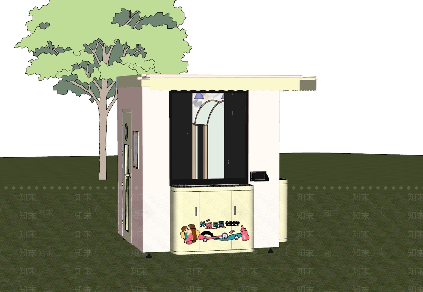 现代核酸小屋SU模型下载【ID:1144247403】