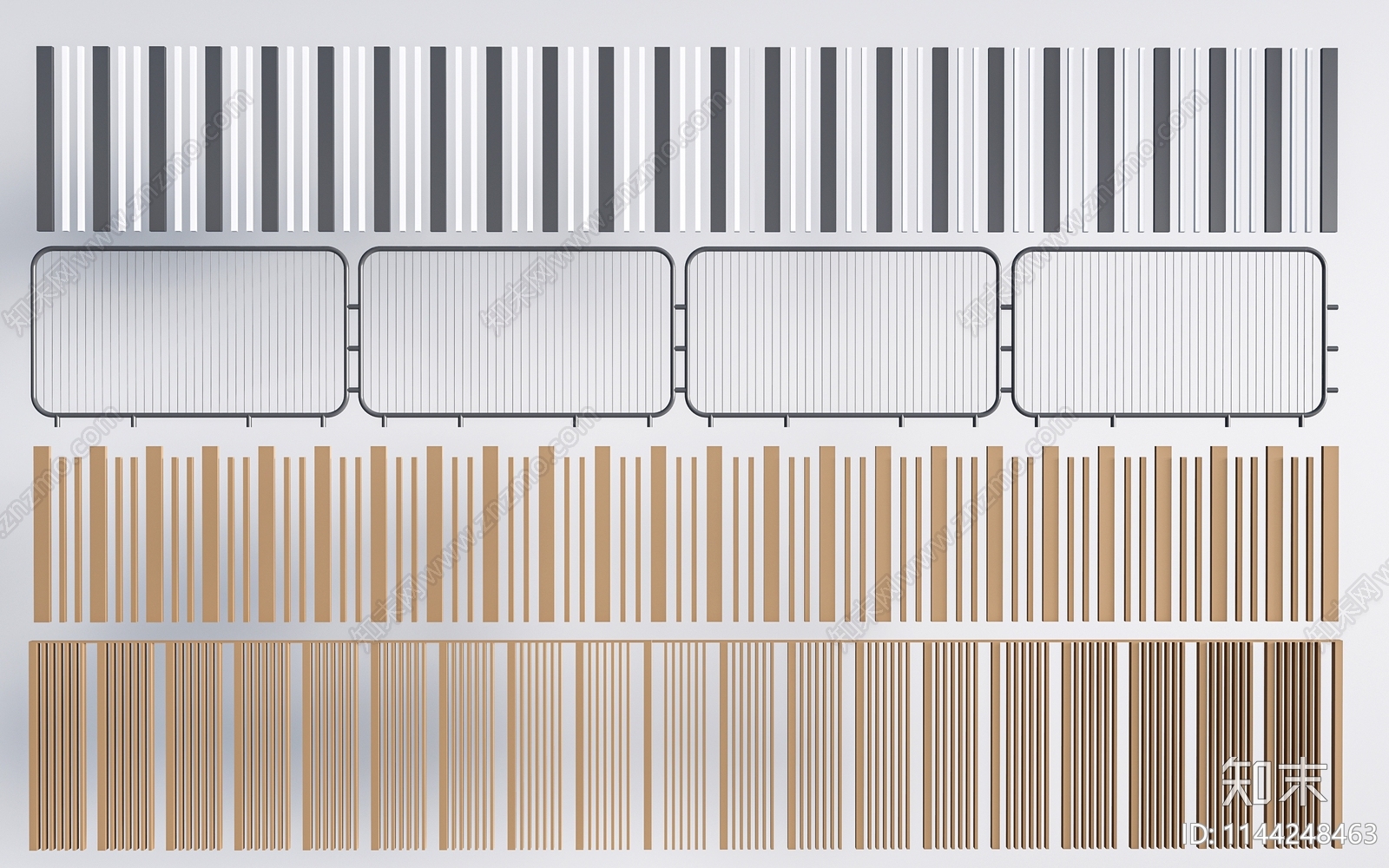 现代围栏SU模型下载【ID:1144248463】