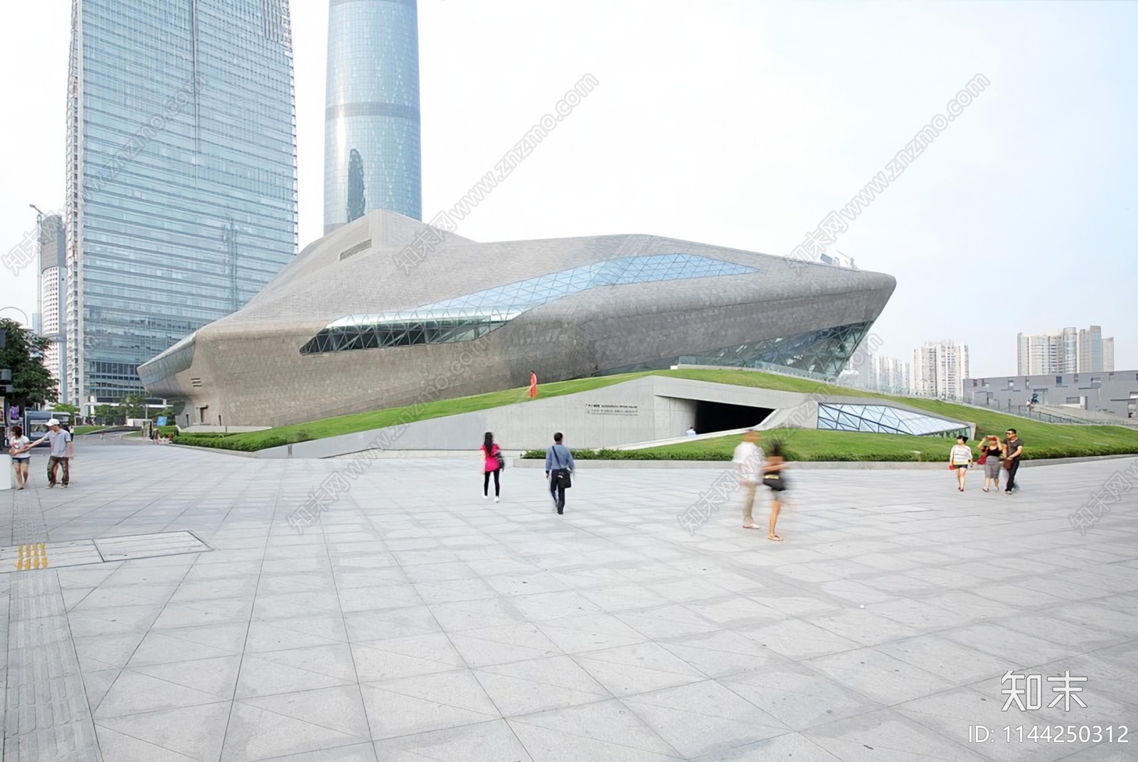 广州歌剧院建筑cad施工图下载【ID:1144250312】