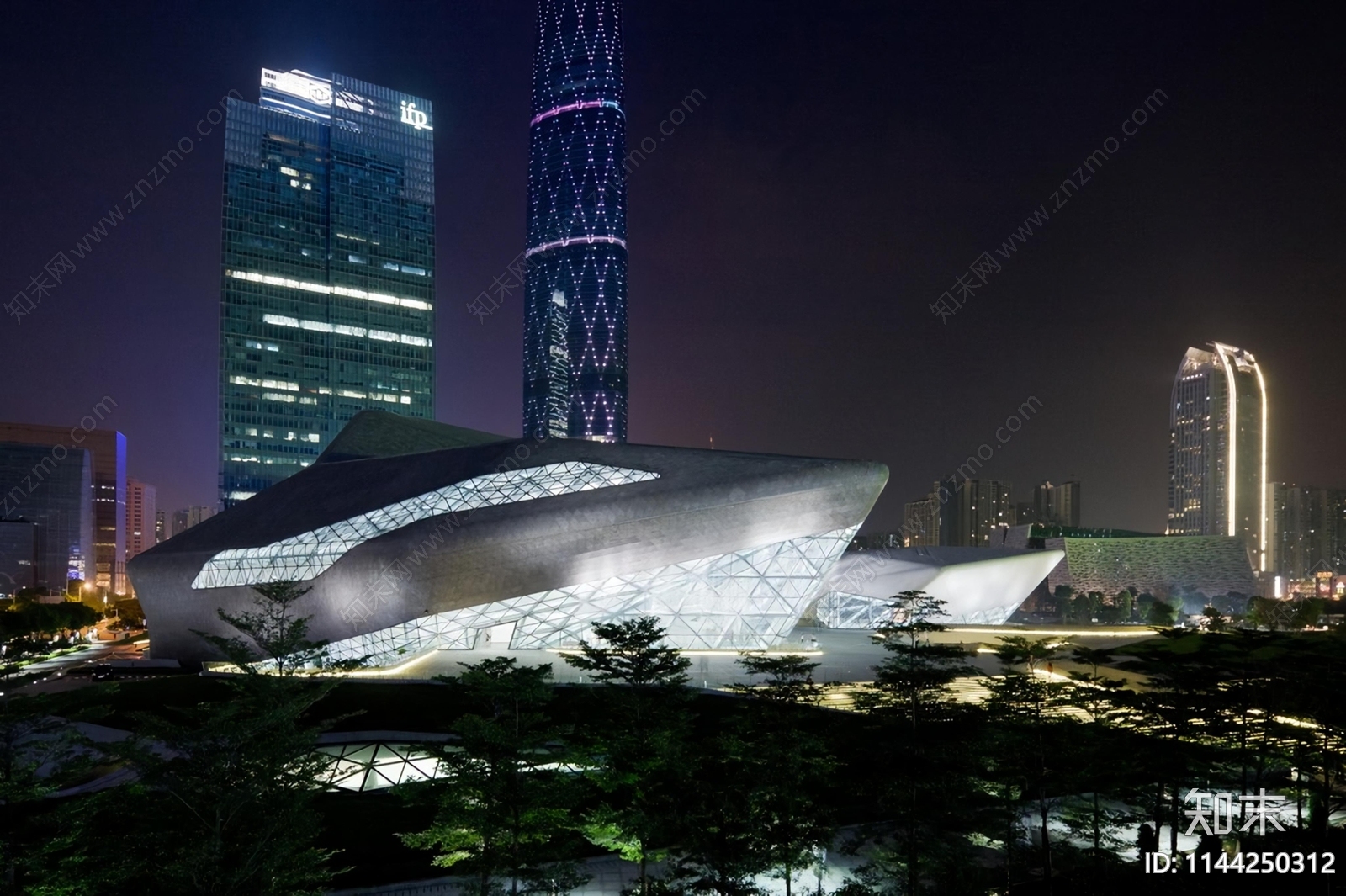 广州歌剧院建筑施工图下载【ID:1144250312】