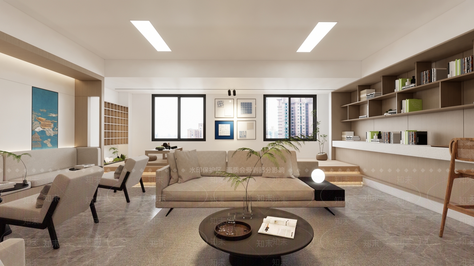 现代休闲区SU模型下载【ID:1144250323】