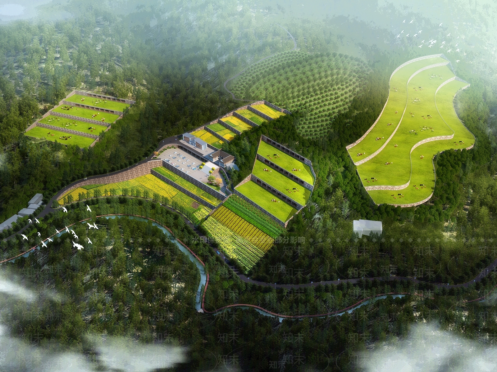 现代厂房3D模型下载【ID:1144250958】