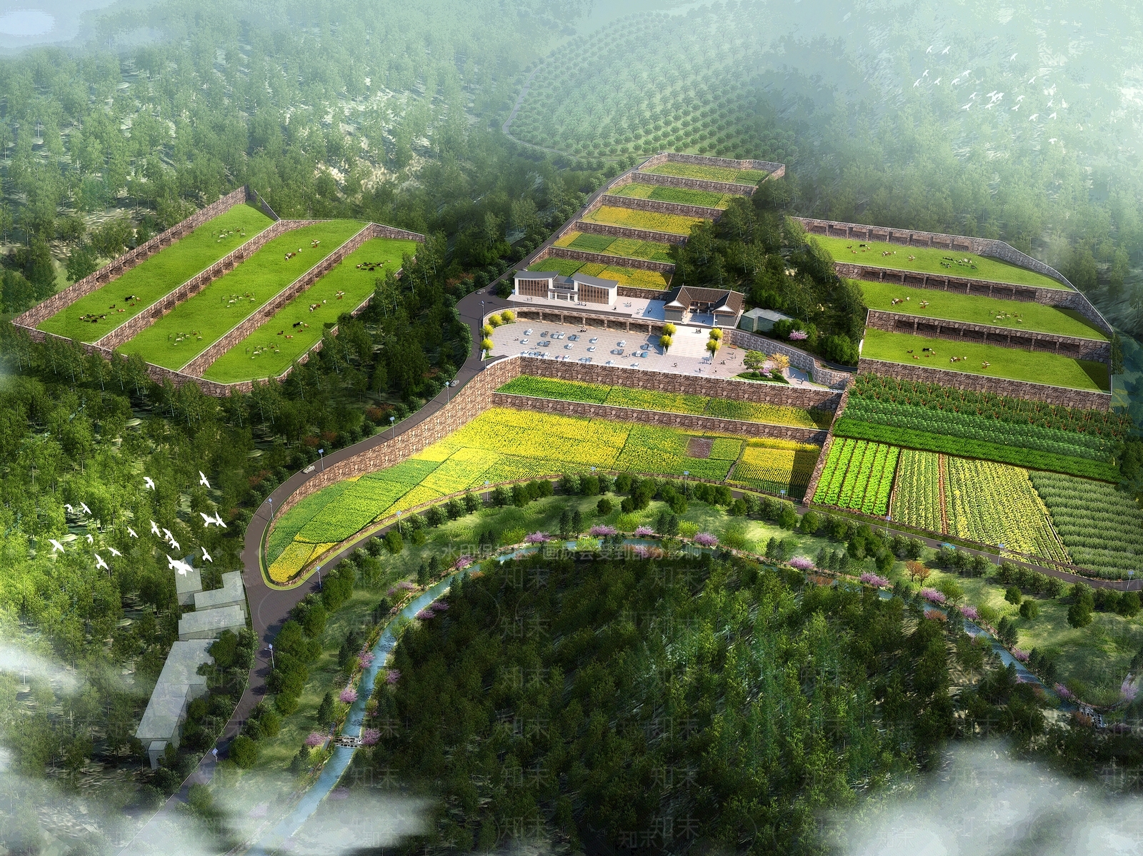 现代厂房3D模型下载【ID:1144250958】