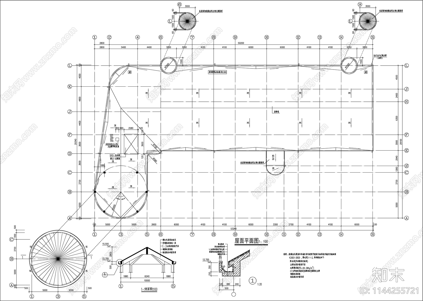 某幼儿园教学楼建筑cad施工图下载【ID:1144255721】