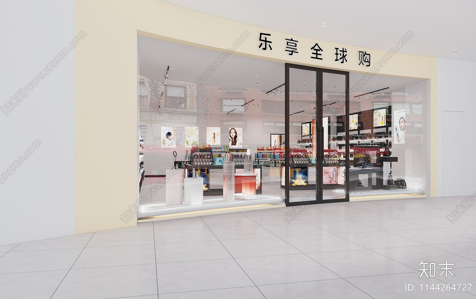 商场专卖店室内cad施工图下载【ID:1144264727】