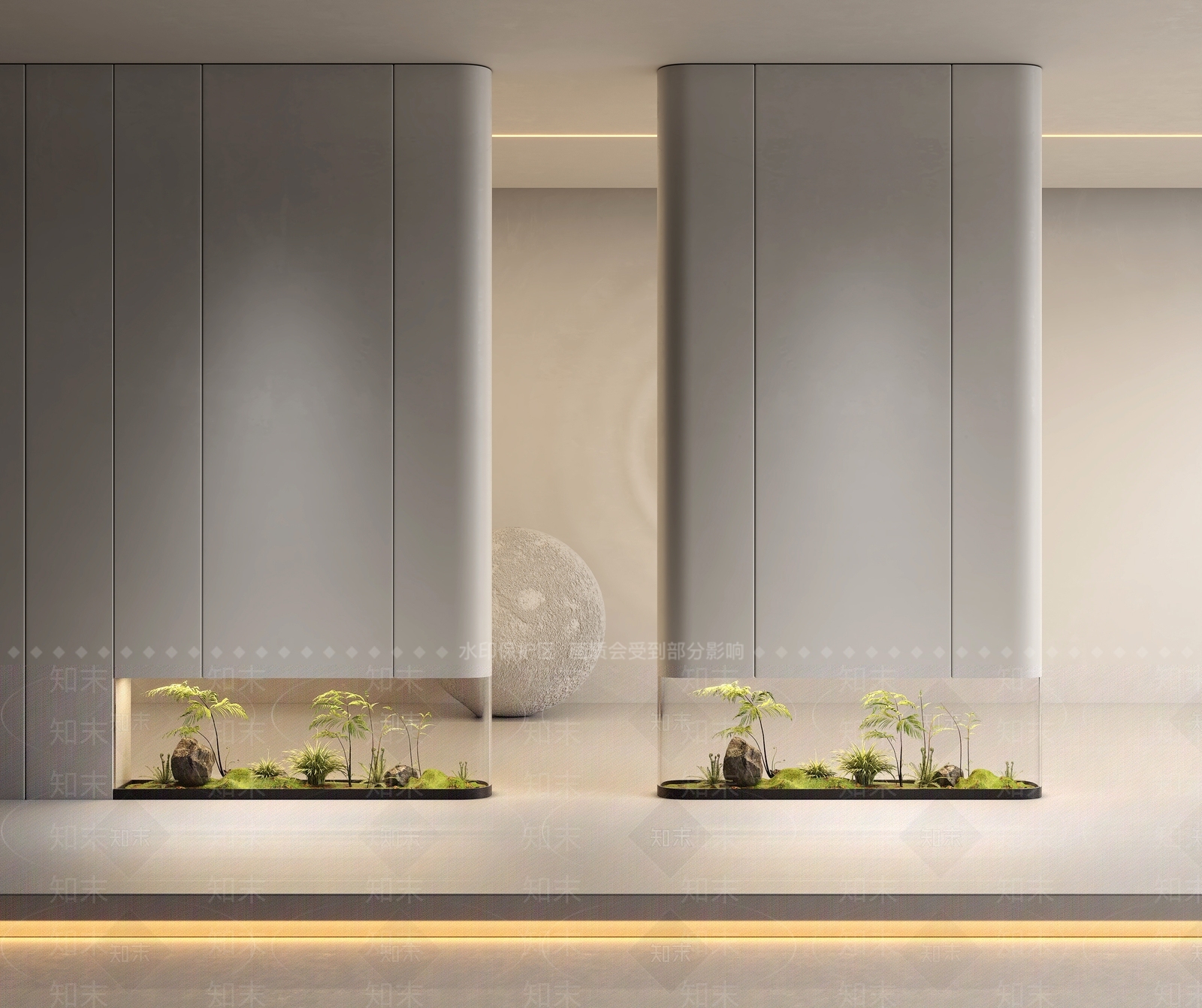 现代绿植景观3D模型下载【ID:1144265659】