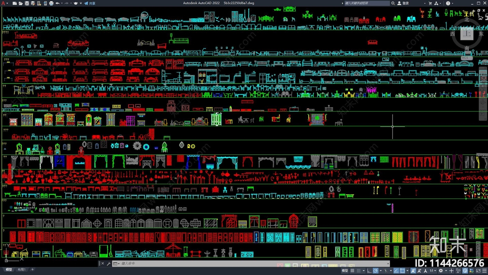 家具软装摆件雕塑门窗人物植物施工图下载【ID:1144266576】