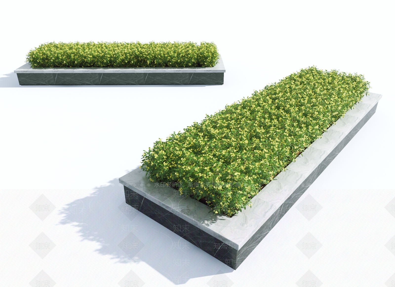 现代灌木草丛3D模型下载【ID:1144272696】