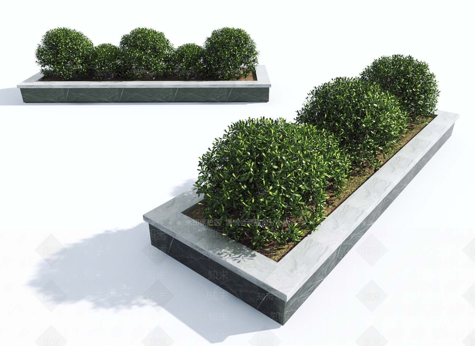 现代灌木3D模型下载【ID:1144272738】