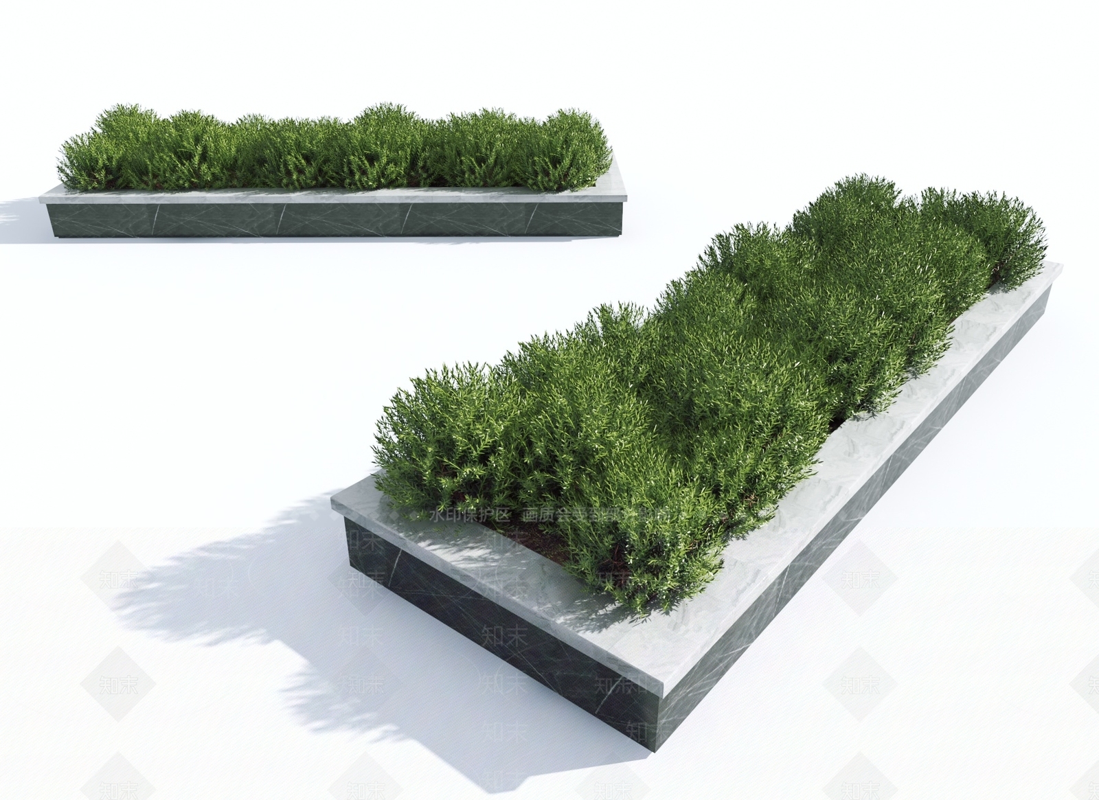 现代灌木草丛3D模型下载【ID:1144273279】