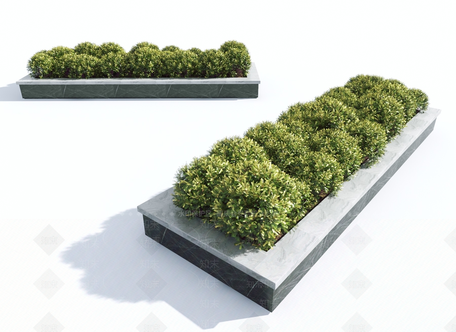 现代灌木草丛3D模型下载【ID:1144273816】