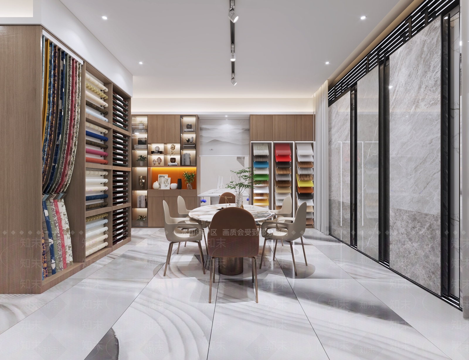 装修公司展厅3D模型下载【ID:1144274851】_知末3d模型网