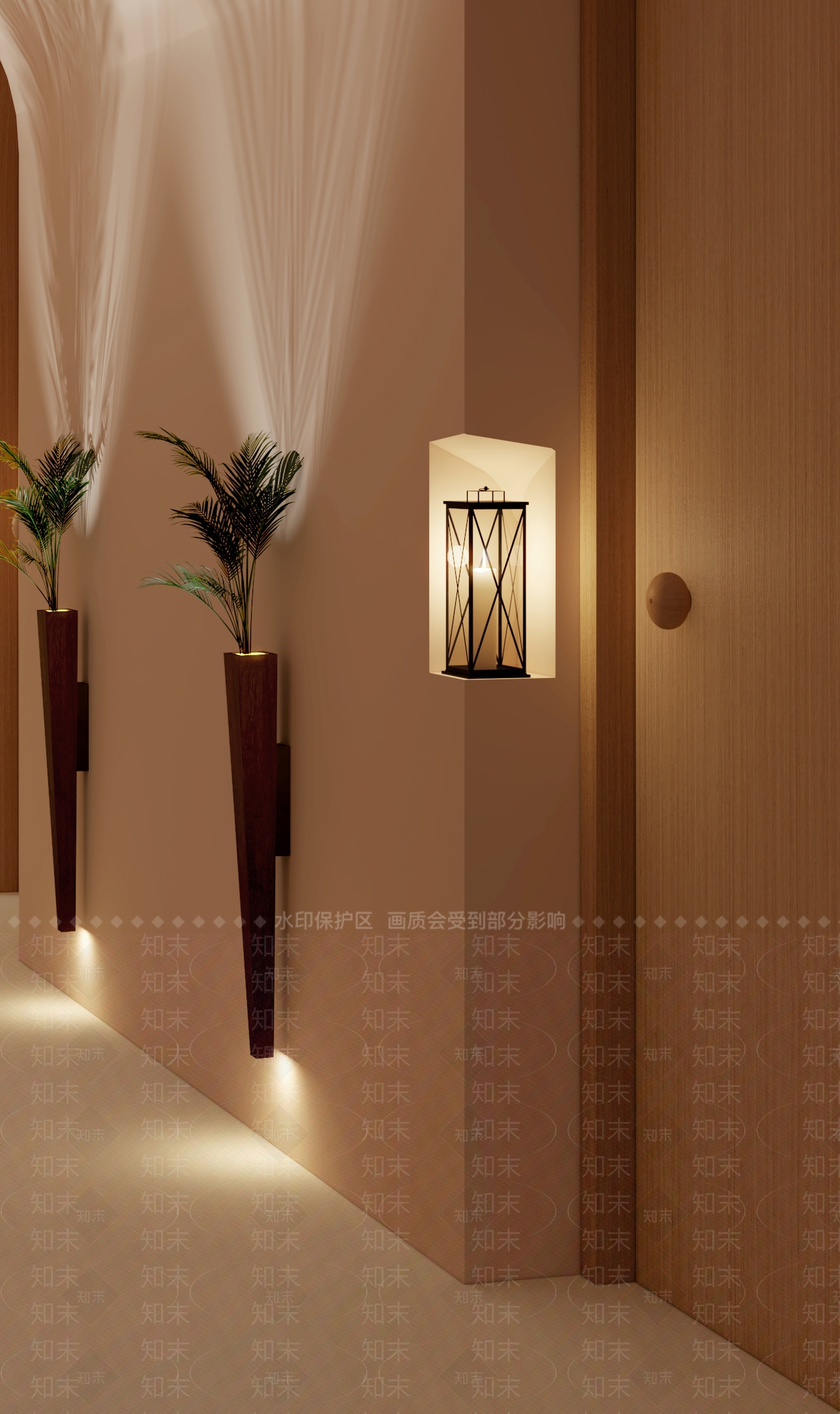 现代楼道走廊3D模型下载【ID:1144278829】_知末3d模型网