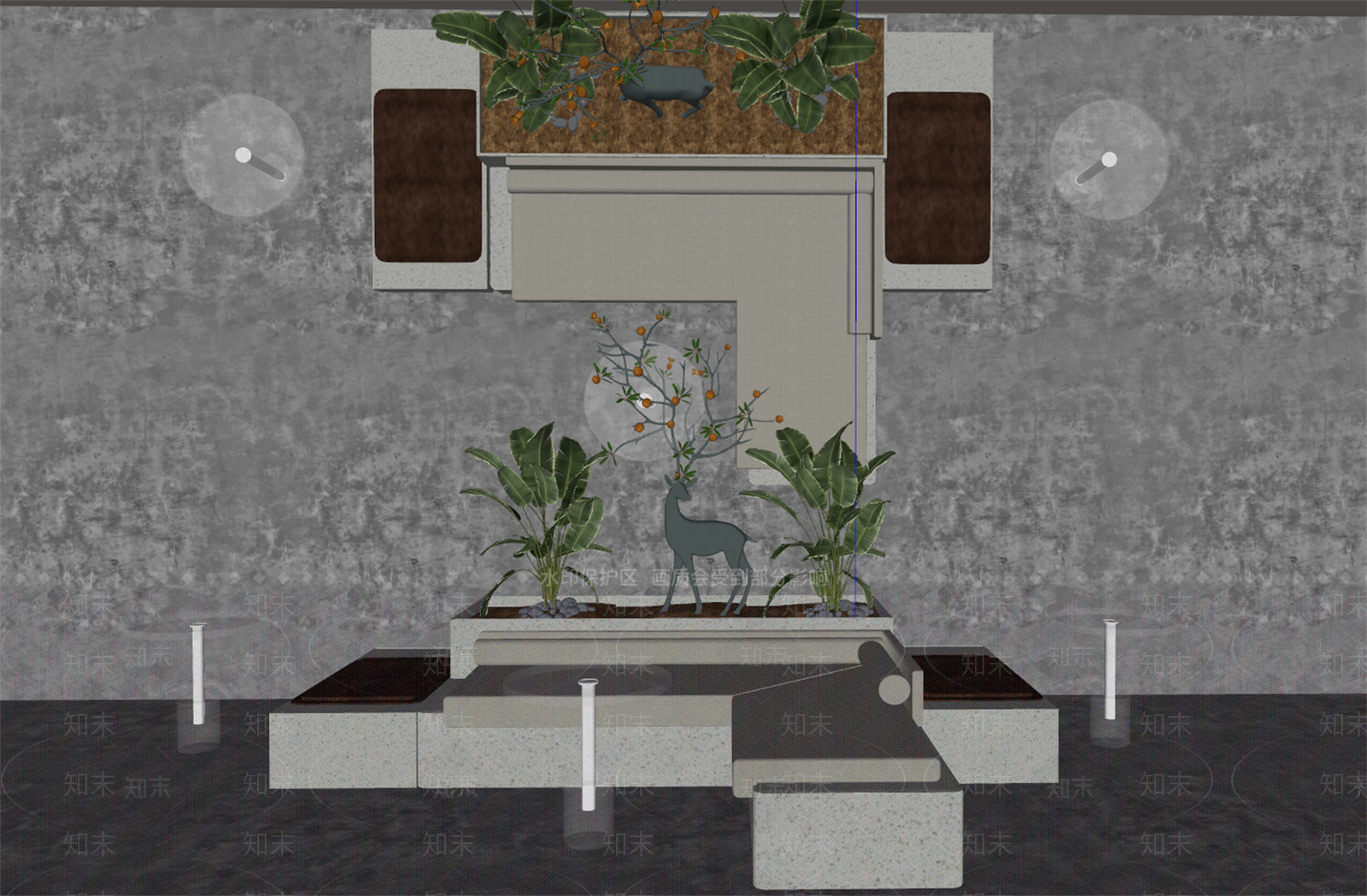 现代卡座沙发SU模型下载【ID:1144280055】
