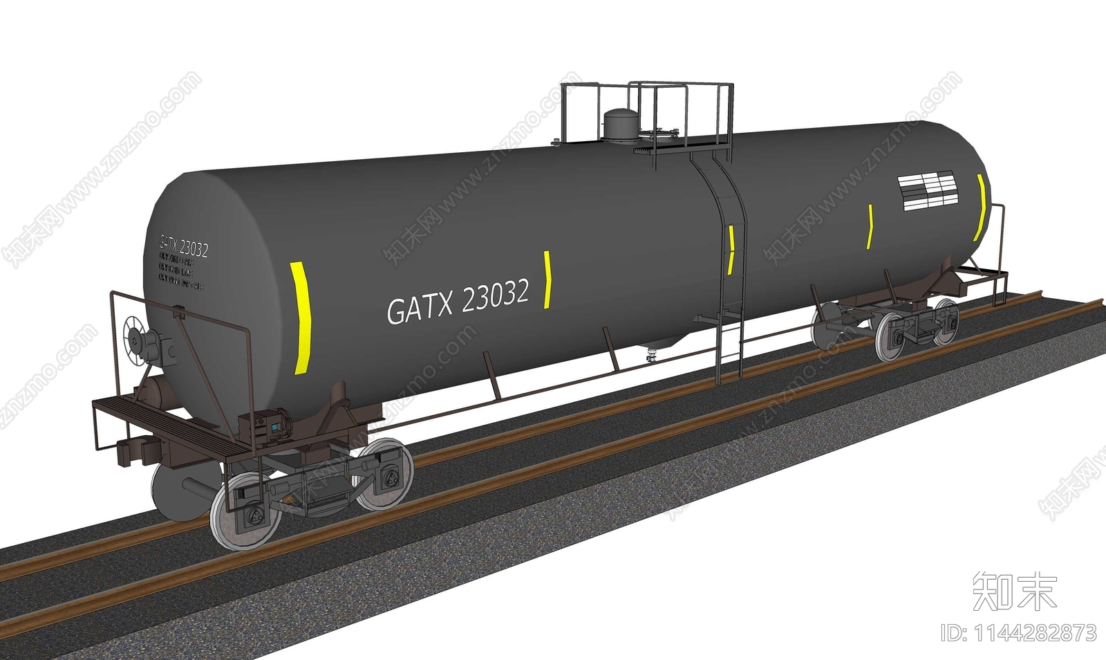 火车油罐车SU模型下载【ID:1144282873】