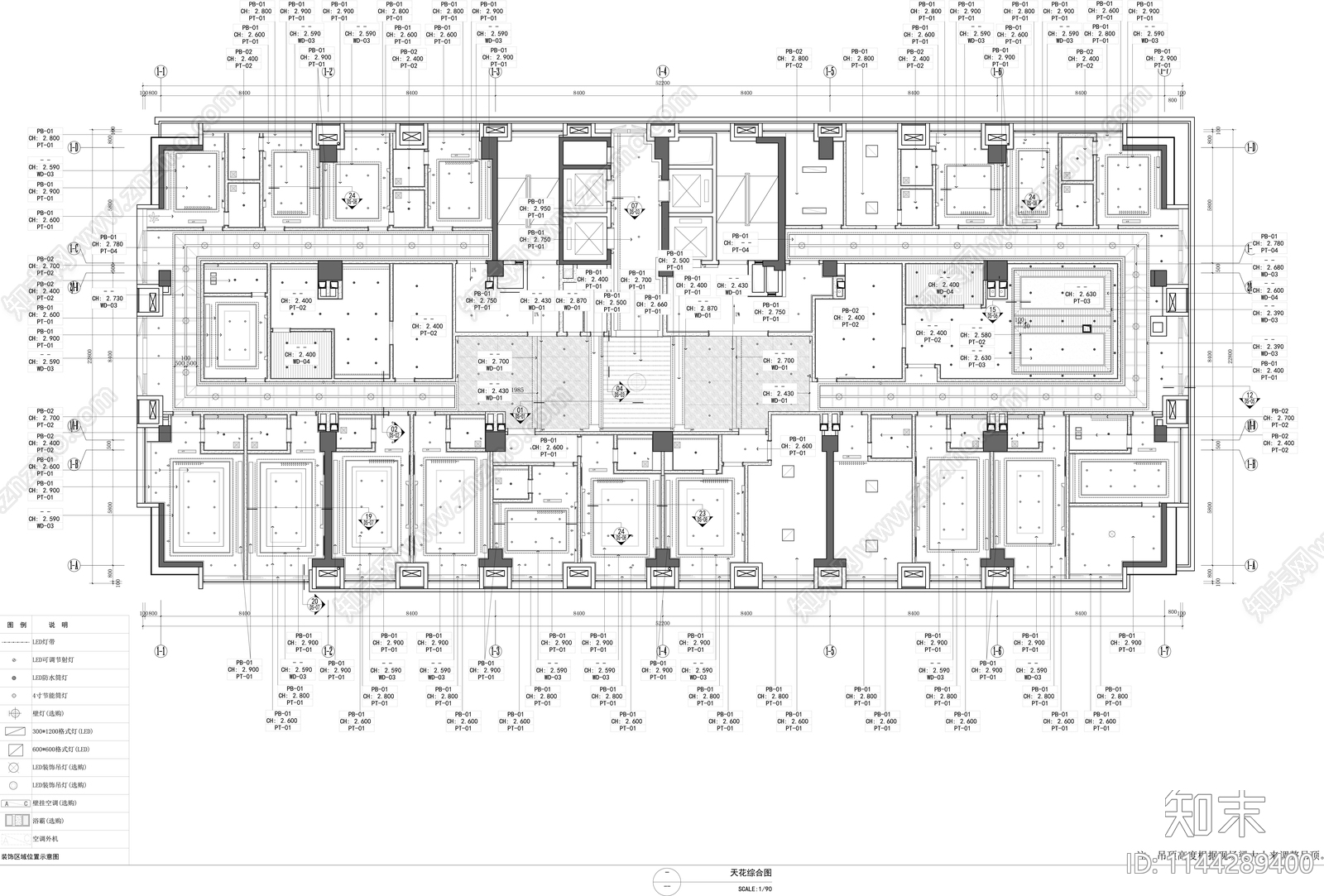 现在风足浴会做室内cad施工图下载【ID:1144289400】