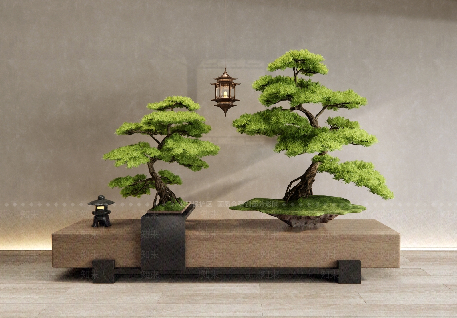 松树盆景SU模型下载【ID:1144289927】