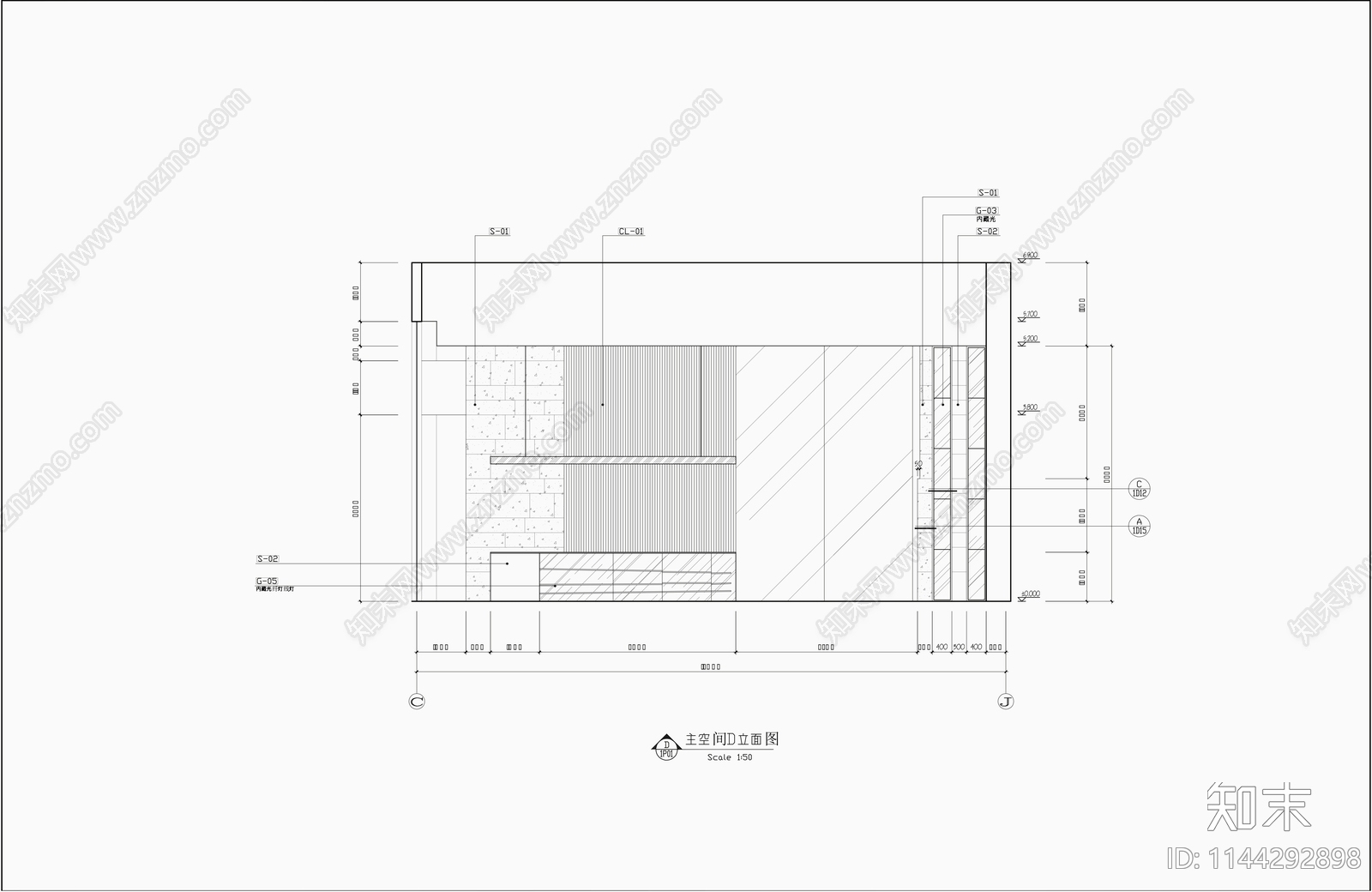 900㎡售楼处室内cad施工图下载【ID:1144292898】
