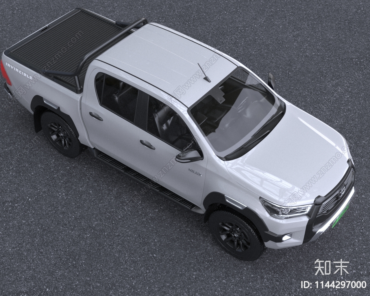 2022款丰田Hilux皮卡越野汽车3D模型下载【ID:1144297000】