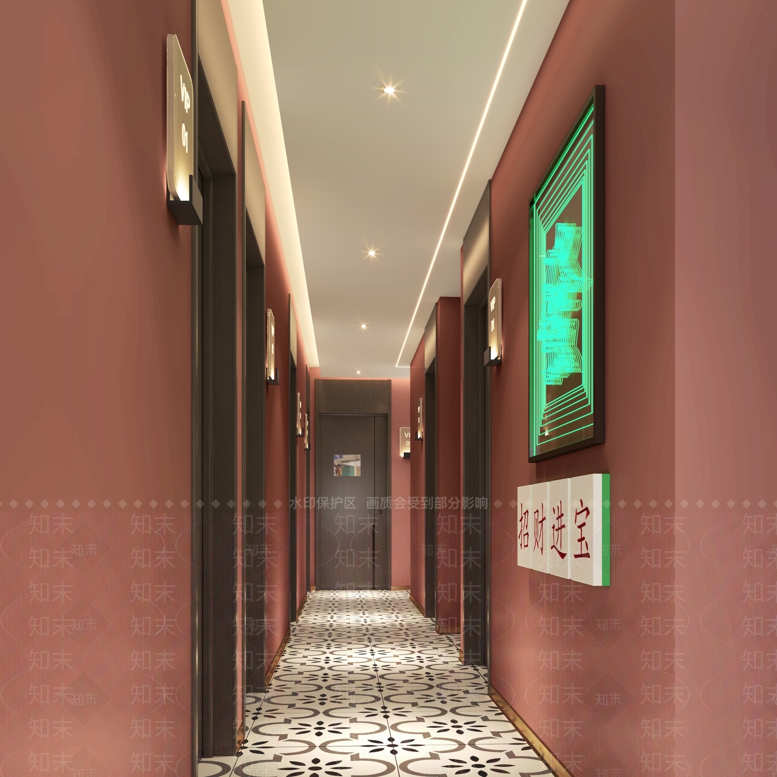现代棋牌大厅休息区SU模型下载【ID:1144299654】