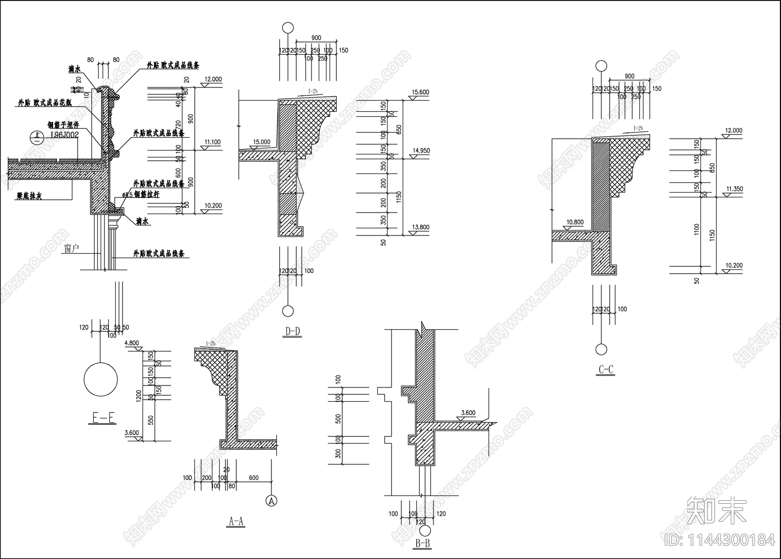 欧式小学教学综合楼建筑cad施工图下载【ID:1144300184】