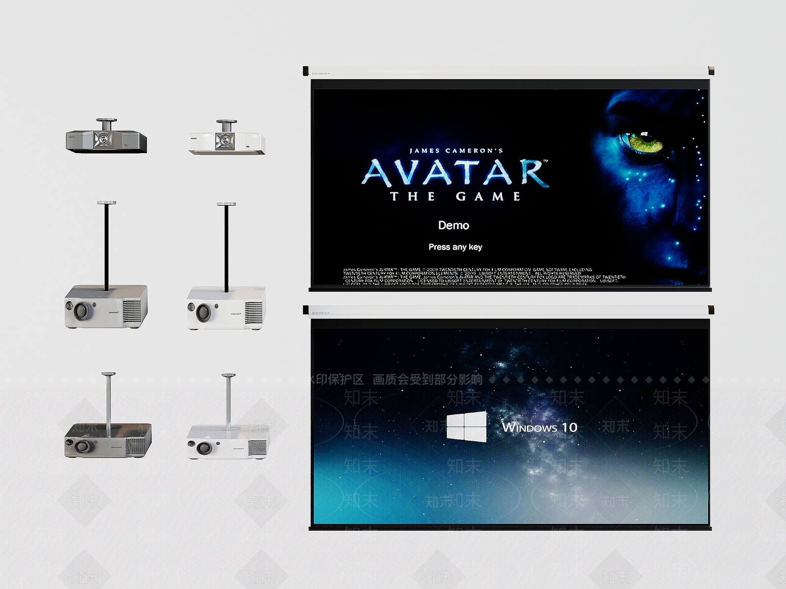 投影仪3D模型下载【ID:1144300695】