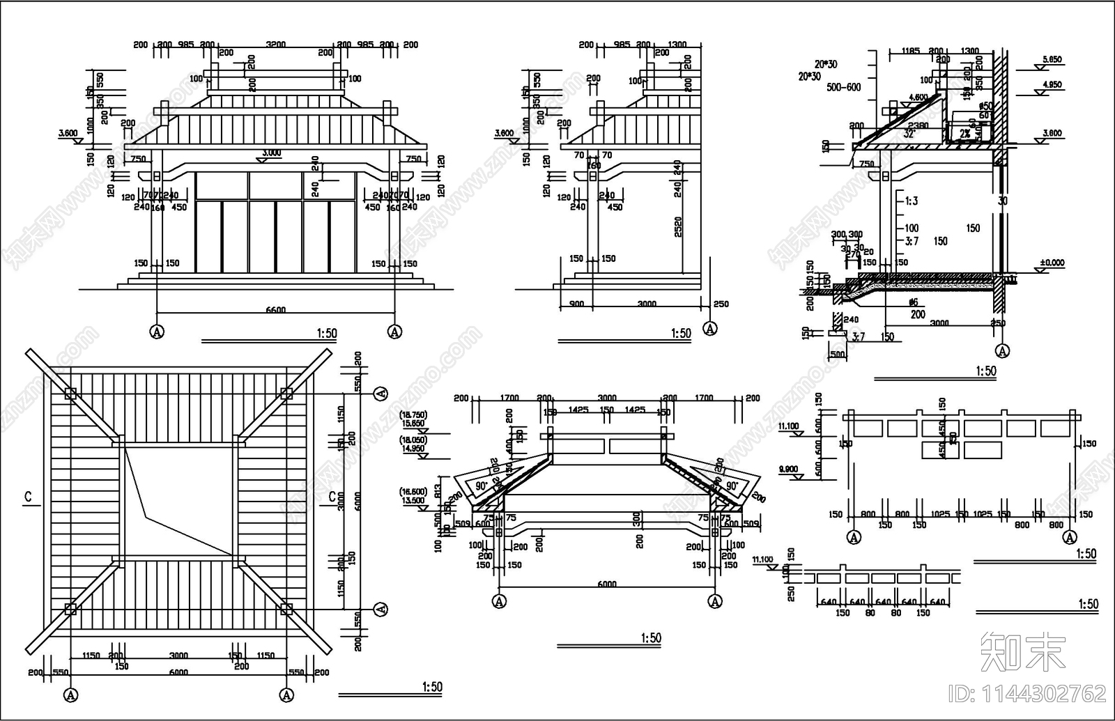 某学校建筑cad施工图下载【ID:1144302762】