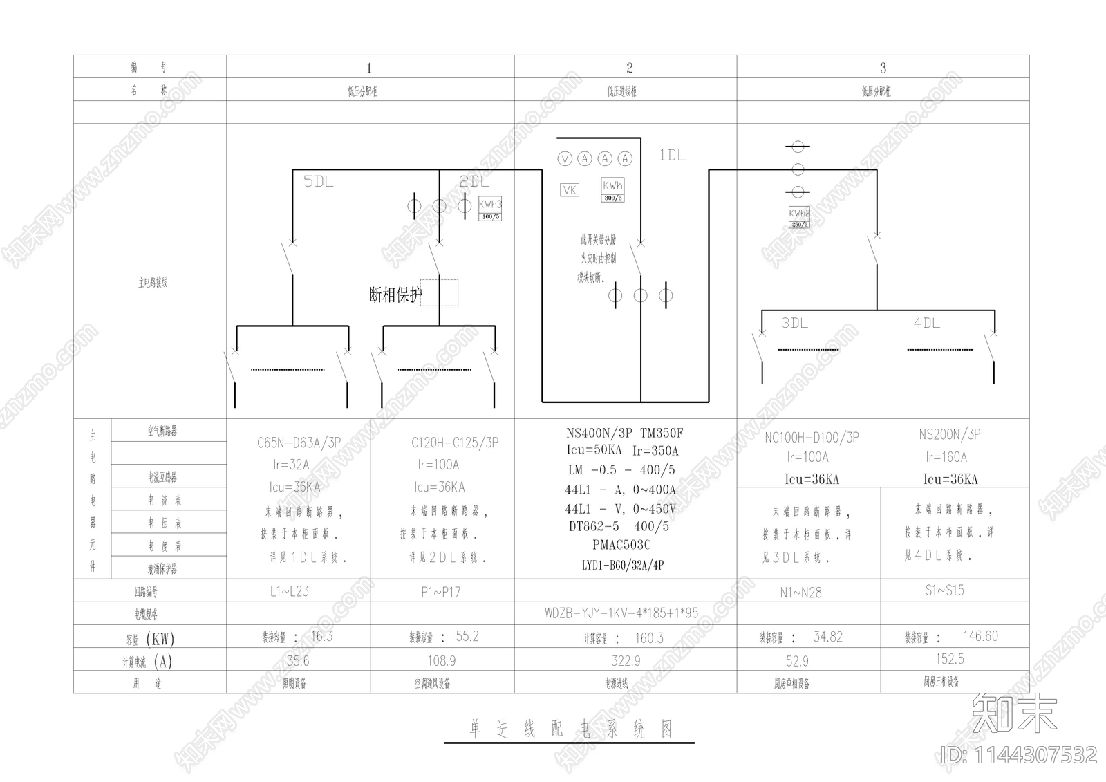 汉堡店电气目录设计说明cad施工图下载【ID:1144307532】