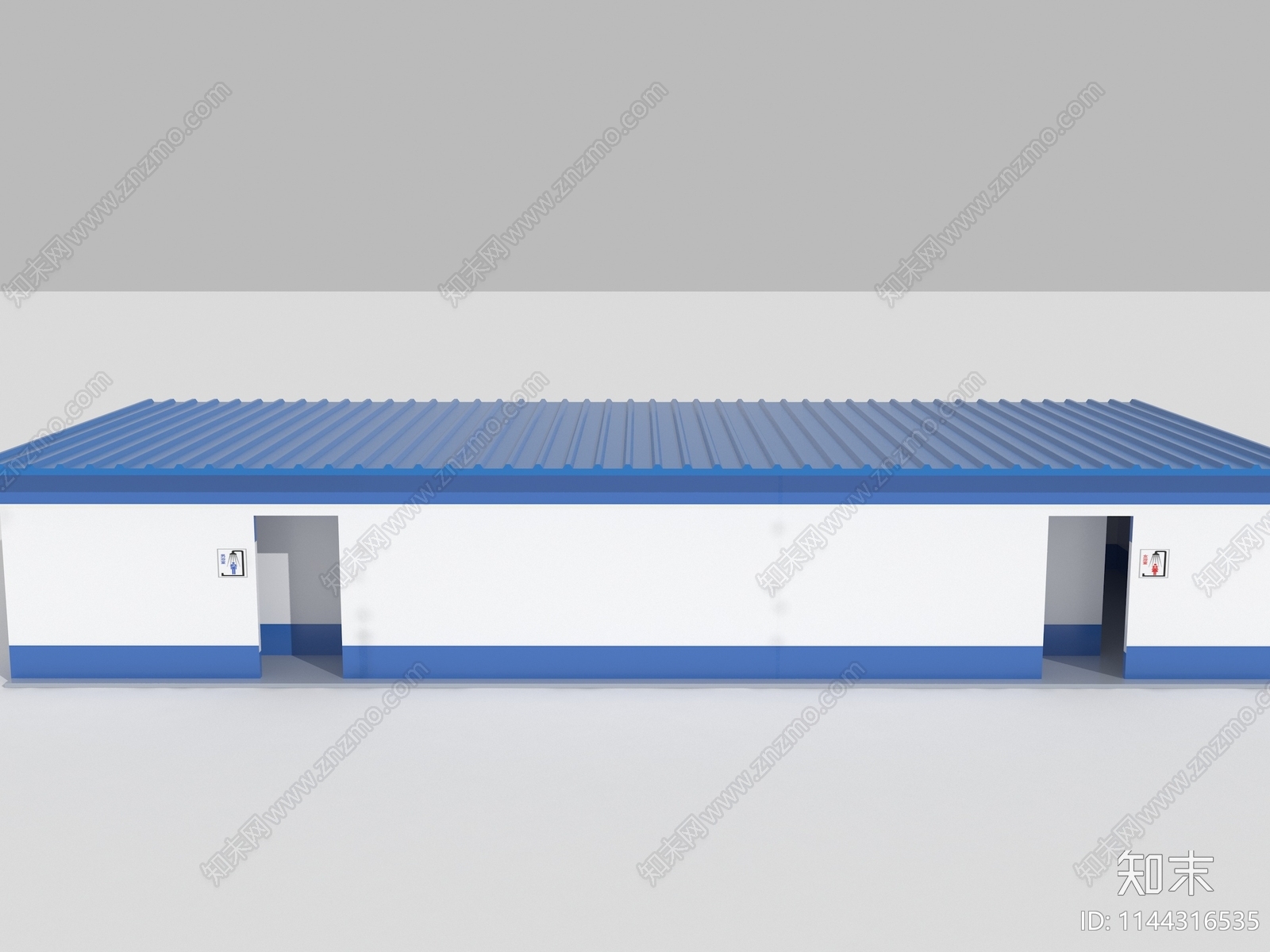 现代集装箱公共厕所SU模型下载【ID:1144316535】