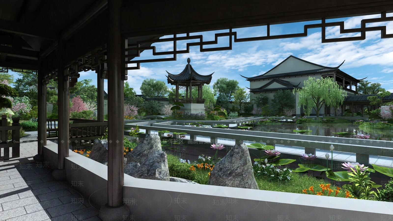 住宅景观3D模型精品下载_3dmax模型_知末网