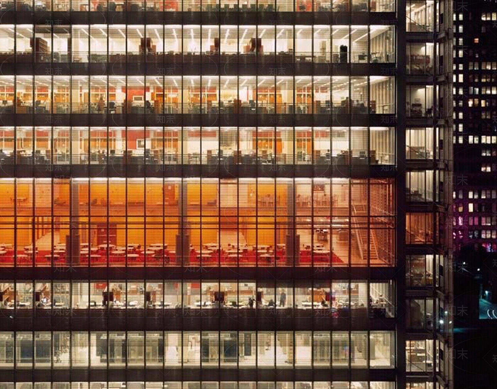 商业夜景写字楼高清贴图贴图下载【ID:1144536457】