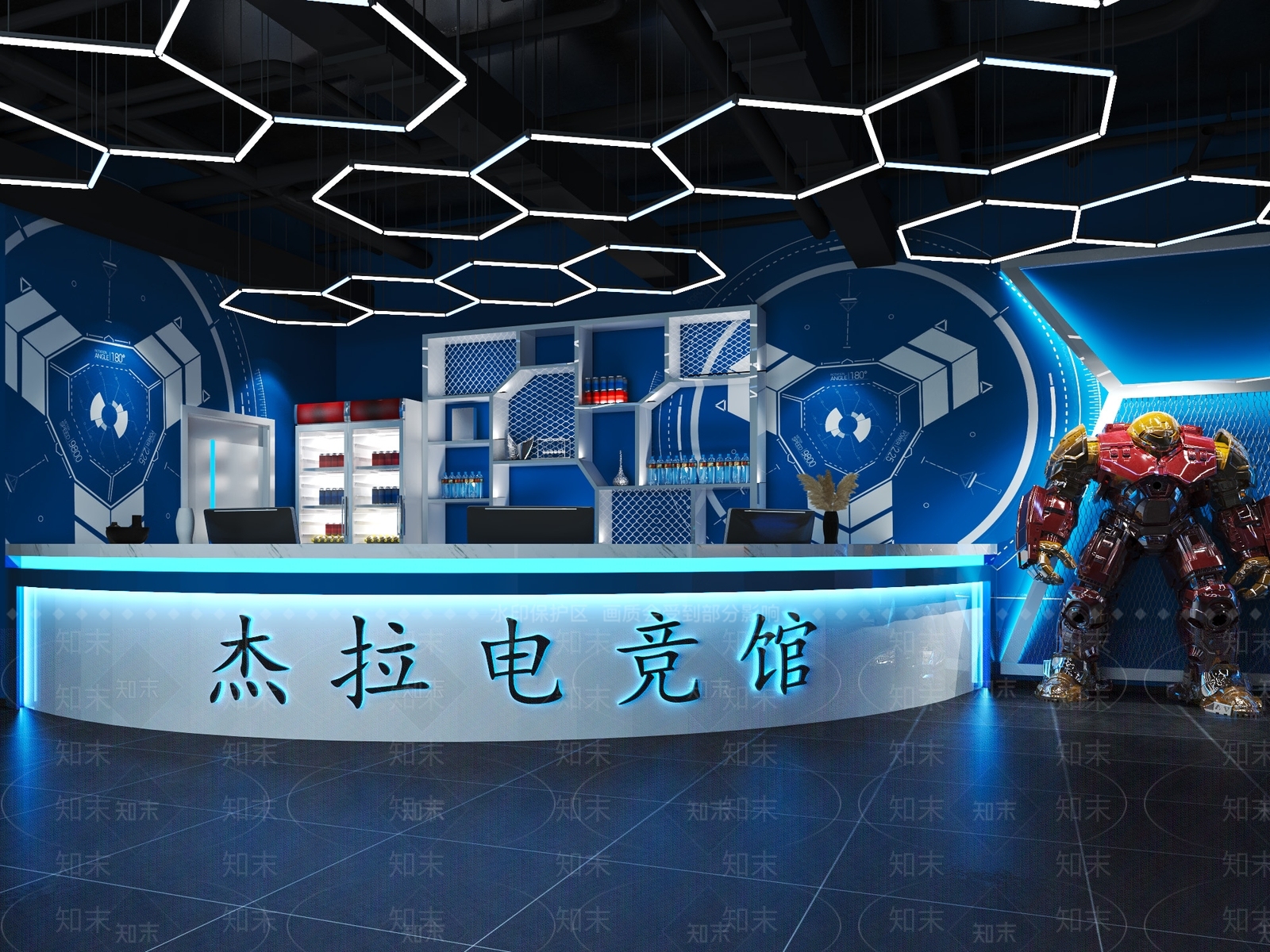 网吧网咖3D模型下载【ID:1144348041】