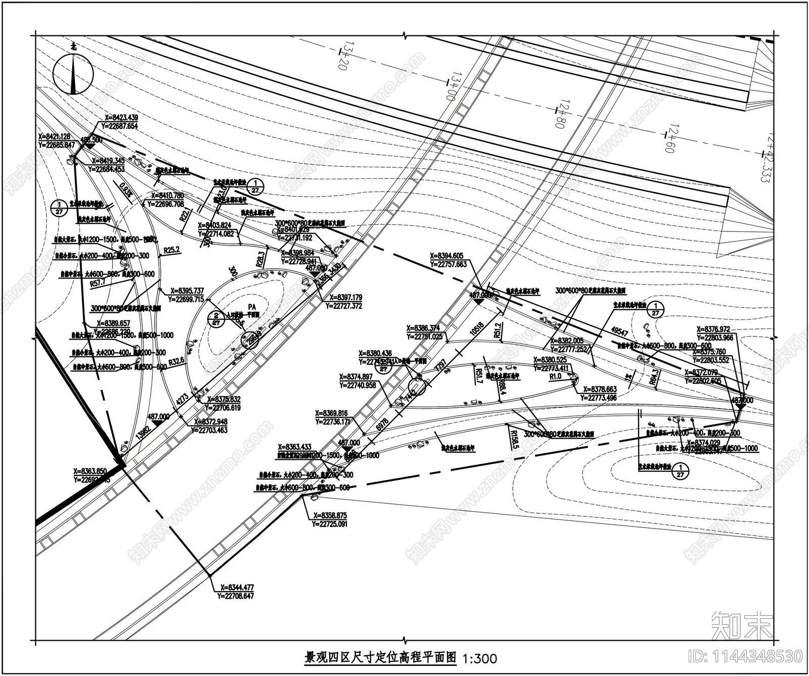 环城生态景观cad施工图下载【ID:1144348530】